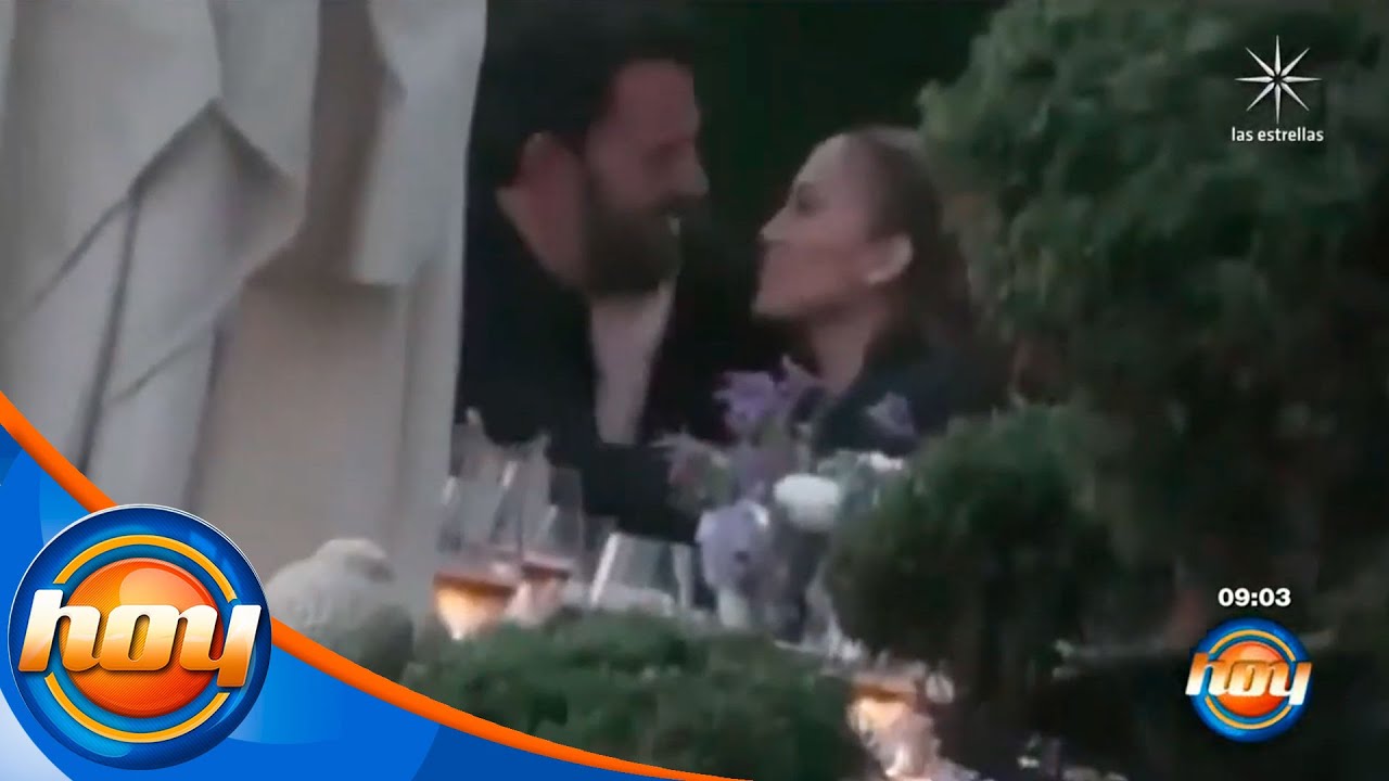 &iexcl;Captan a Ben Affleck y Jennifer L&oacute;pez bes&aacute;ndose! | La nota que anota | Programa Hoy