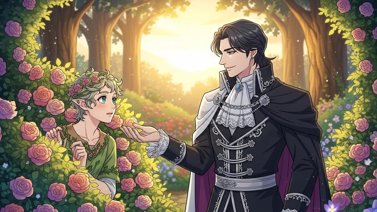 BL Flower Spirit's Love; A gentle flower spirit loves a cunning, darker man.