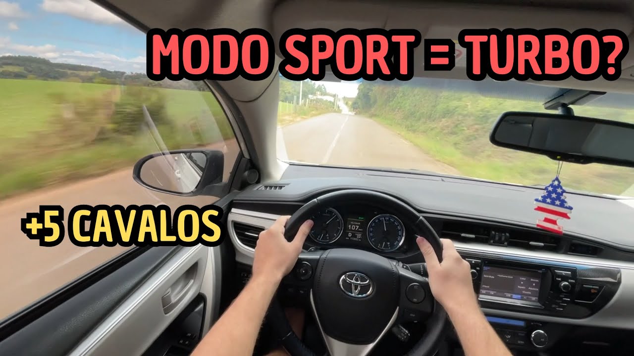MODO SPORT AUMENTA POTÊNCIA? - TESTANDO 0 A 100km/h NO TOYOTA COROLLA