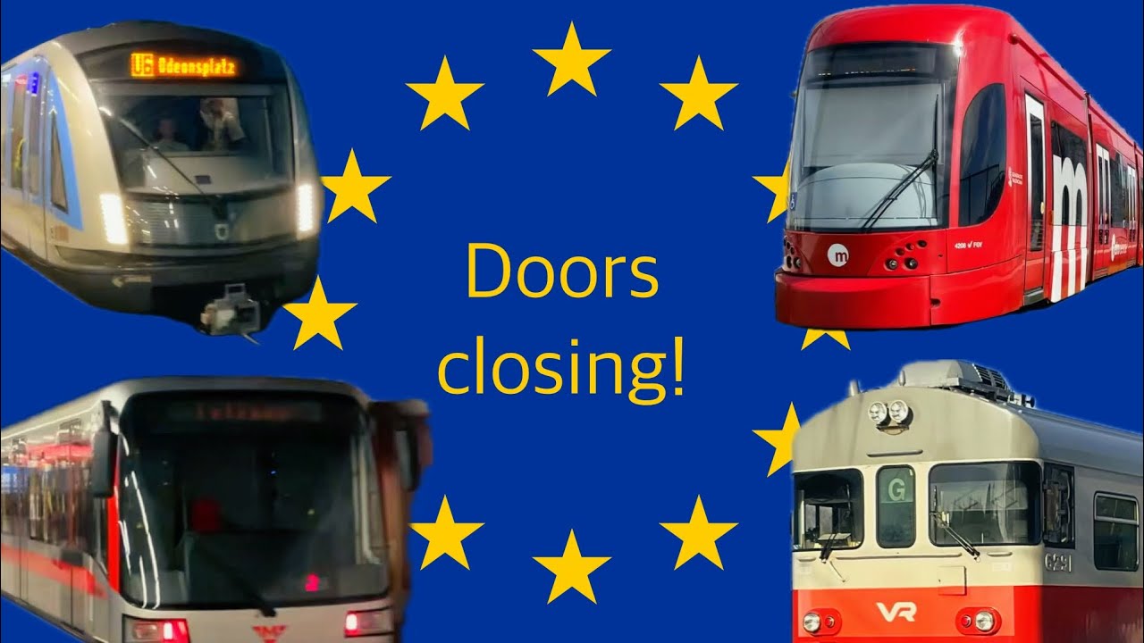 Doors closing compilation🇪🇺 | Tram, metro and train