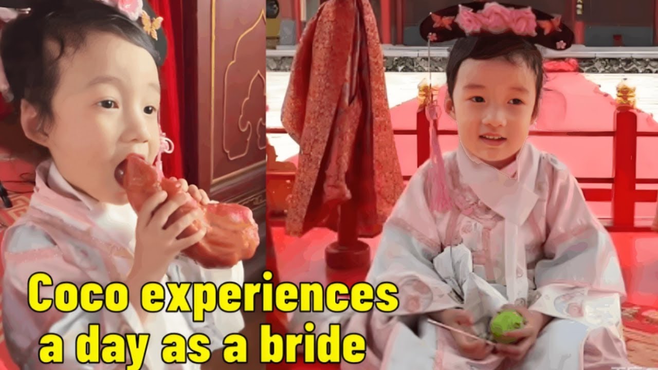 Coco had so much fun experiencing being a bride and riding in the bridal sedan chair!