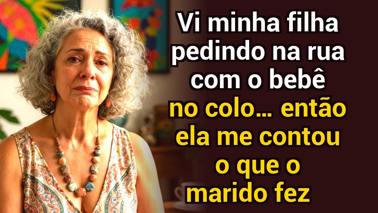 Vi minha filha pedindo esmola na rua com o bebê no colo… depois ela me contou o que o marido...