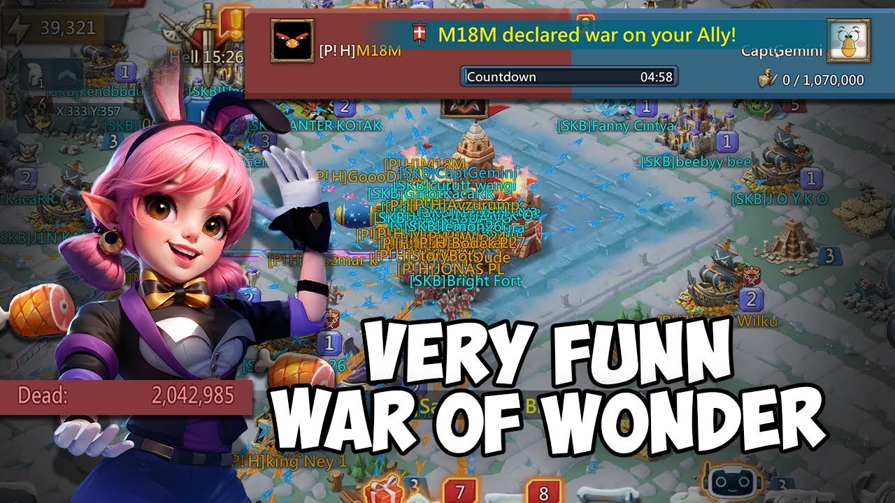 SERU BANGET! War Of Wonder vs guild Polandia - Lords Mobile Indonesia