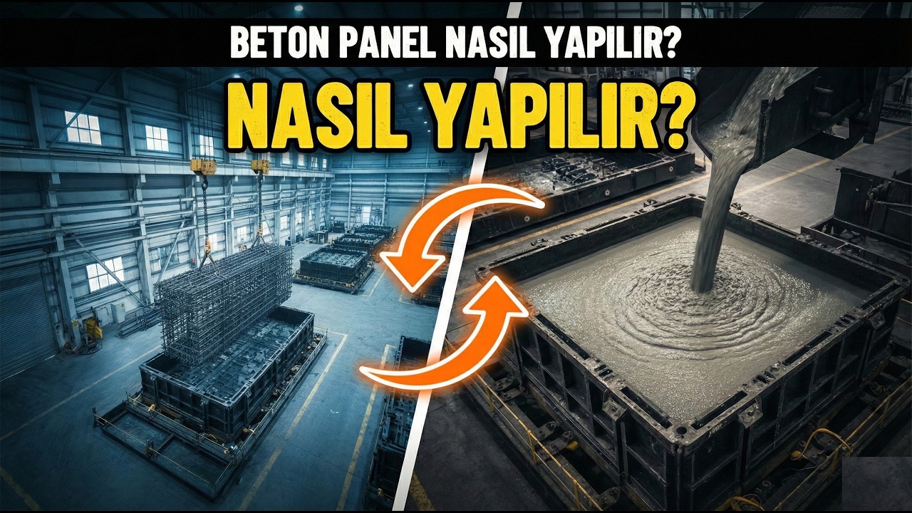 Sıvı Betondan Dev Duvarlara! 🏗️ Beton Panel Nasıl Yapılır? (Prekast Teknoloji)