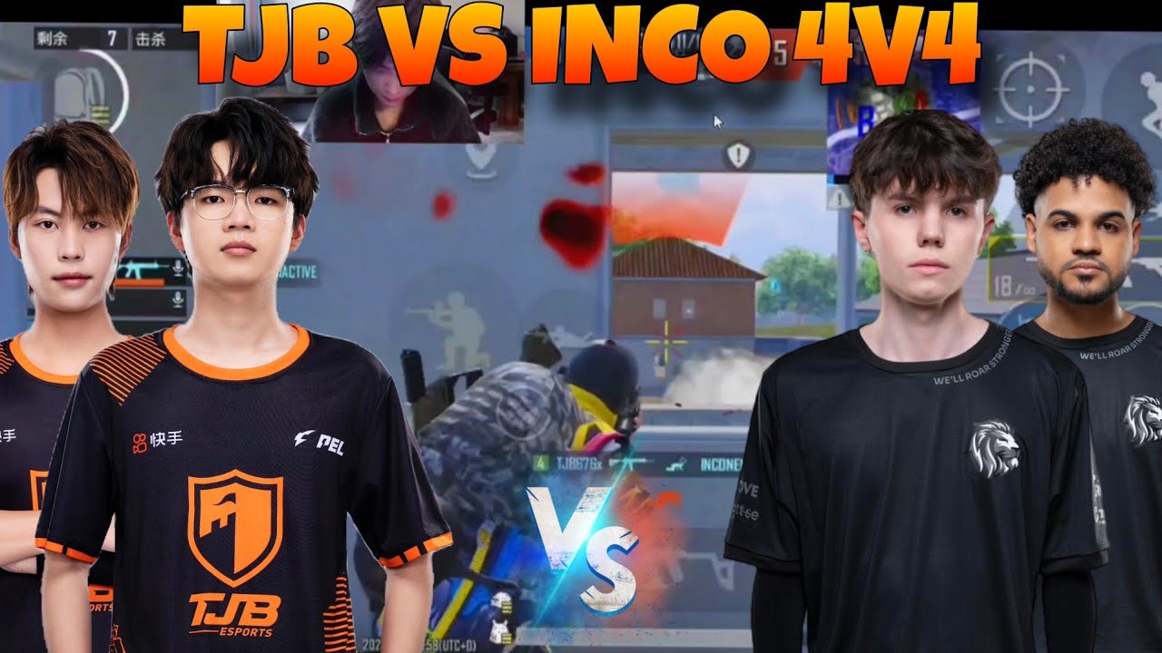 [ 676 POV ] TJB🇨🇳 vs iNCO🇧🇷 4v4 Intense TDM Battle In PUBGM!!😱🔥 TJB Grinding For PMGC Finals💪