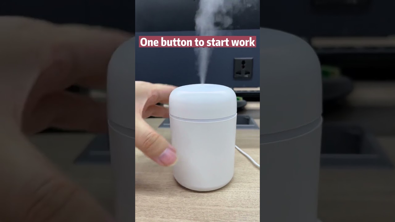 Mini USB 300ml H2O Air Humidifier Portable With Cool Mist For Bedroom Home Car Plants