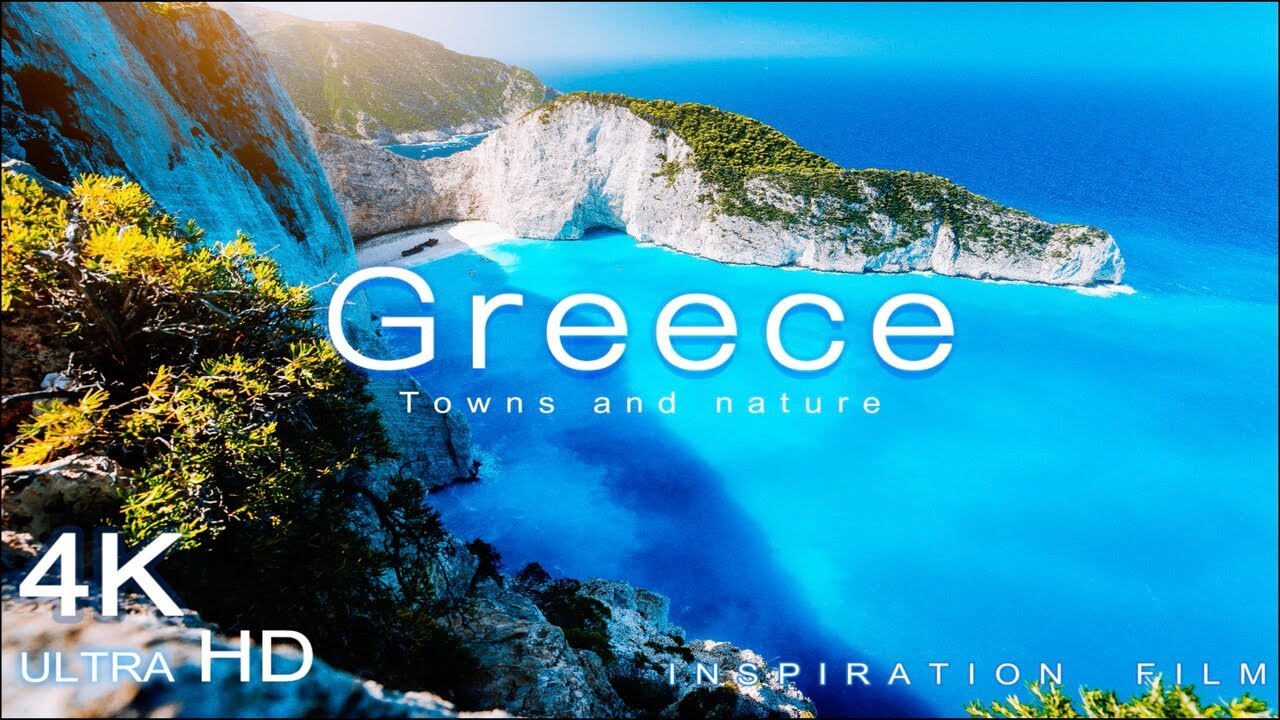 Greece Relaxing Music | Inspiration Film | 4K Video Ultra HD Peaceful Relaxing Music