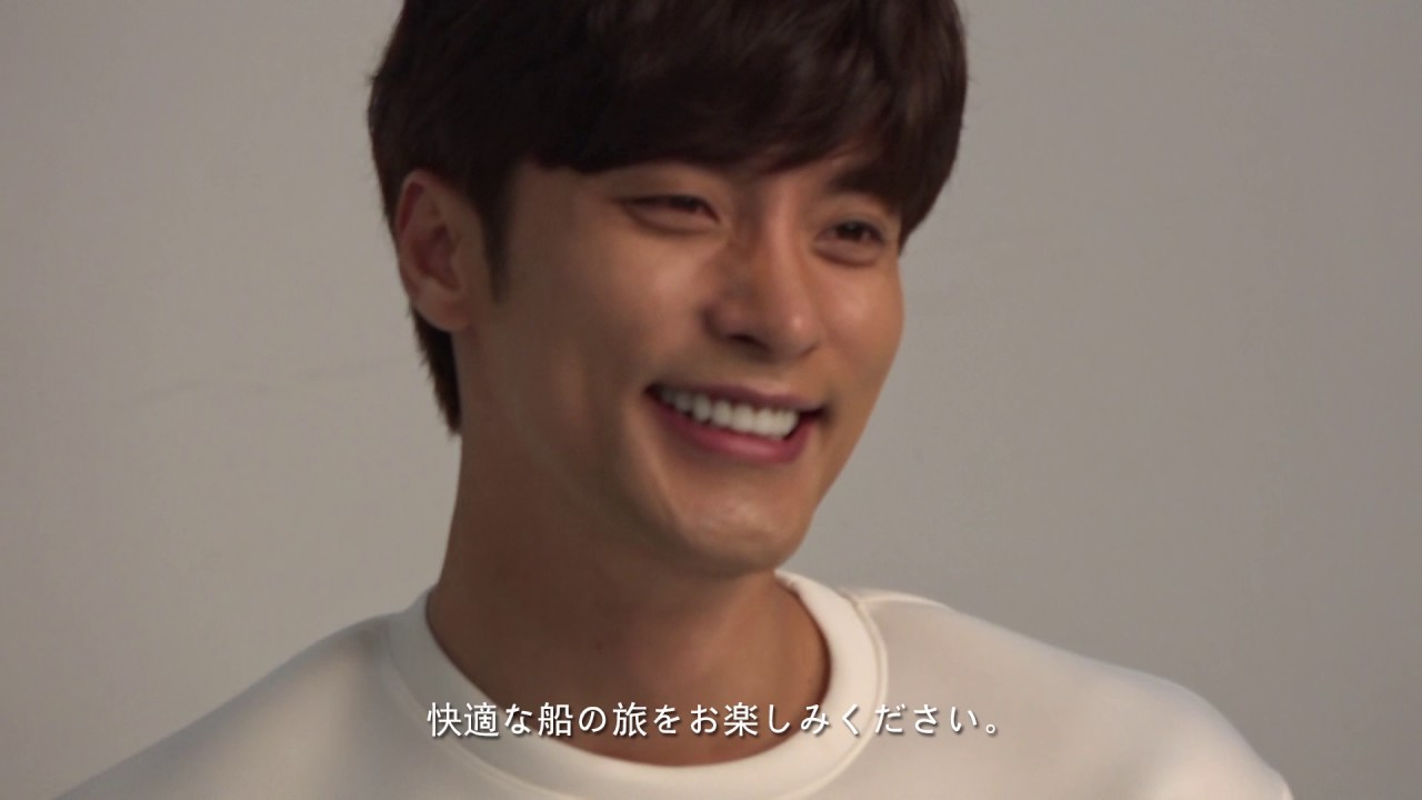 JR九州高速船のイメージモデルの韓国俳優ソンフンのメイキング映像