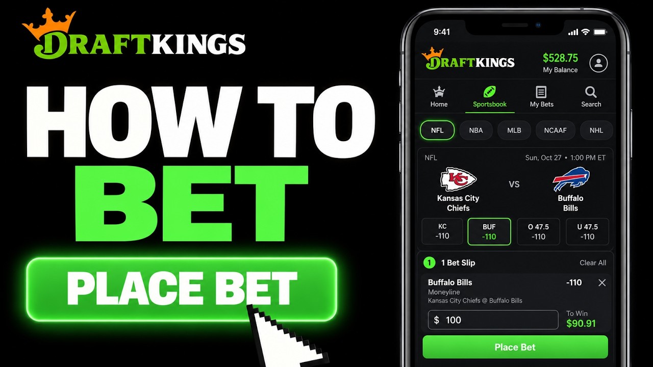 How to BET on DraftKings | Place Sports Bets & Use the Sportsbook App