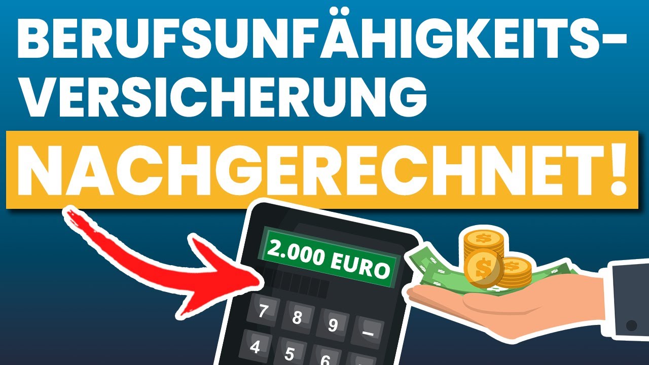 WANN lohnt sich eine Berufsunfähigkeitsversicherung? (Rechenbeispiel) | Lohnt sich eine BU?