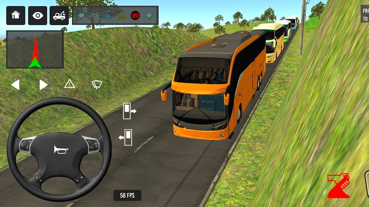 euro coach bus simulator 😱🚌 || new coach bus simulator part- 4 Android gameplay