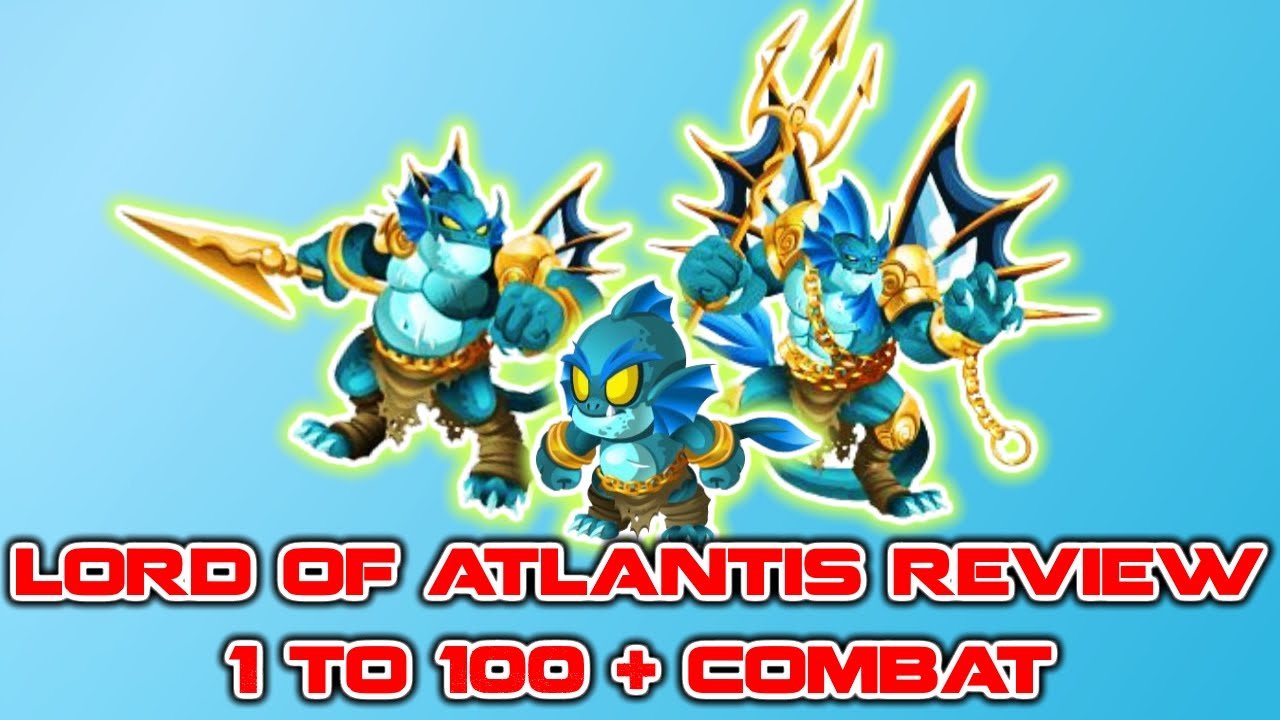 Monster Legends - Lord Of Atlantis 1 to 100 Review + Combat