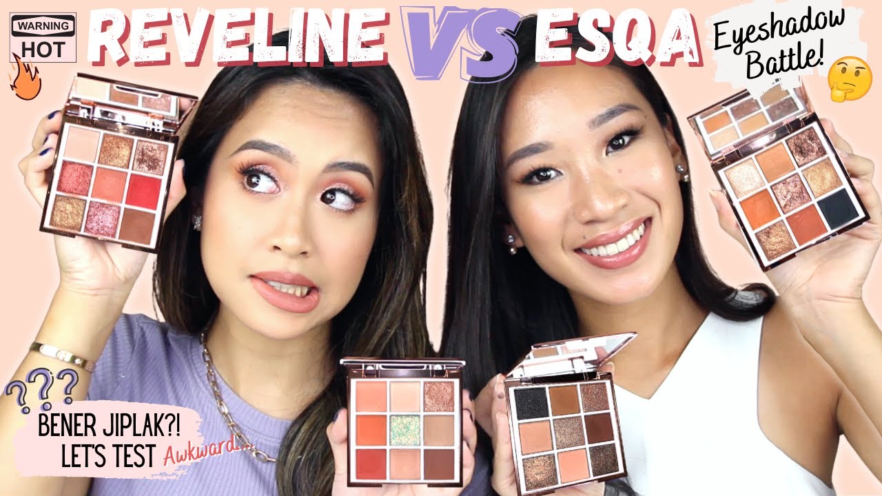 REVELINE vs. ESQA Eyeshadow Palette! DUPE ATAU JIPLAK?!