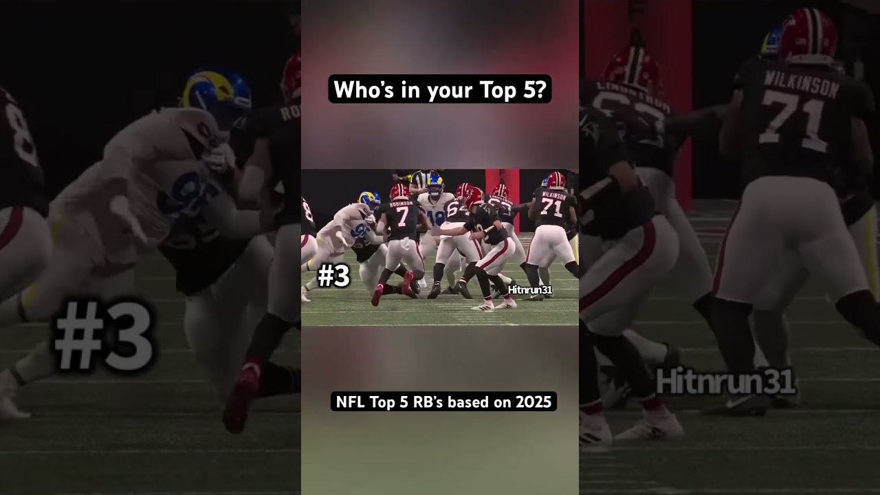 NFL Top 5 RB’s based on 2025 