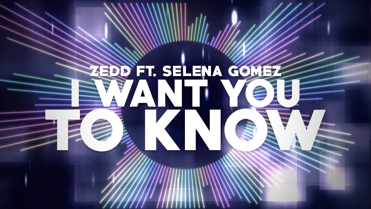 I Want You To Know - ZEDD ft. Selena Gomez (Kinetic Typography)