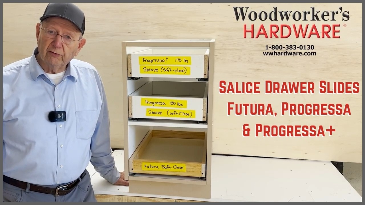 Руководство по выбору направляющих для ящиков Salice: Soft-Close Futura, Smooth Progressa и Heavy...
