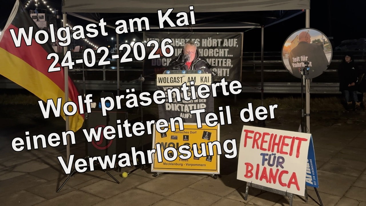 Wolgast - Wolf präsentiert ein weiteres Beispiel der Verwahrlosung 24-02 -2026
