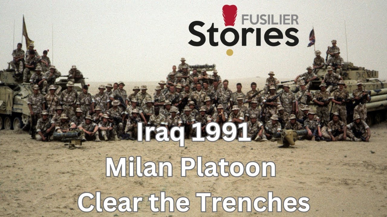 The Gulf War 1991 - Milan Platoon 3RRF Battlegroup conducts a dismounted assault
