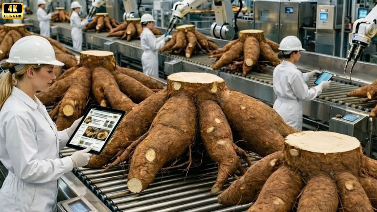 Inside the 1,000,000 Cassava Factory: How Tapioca Starch Is Made at Scale (Full Process)