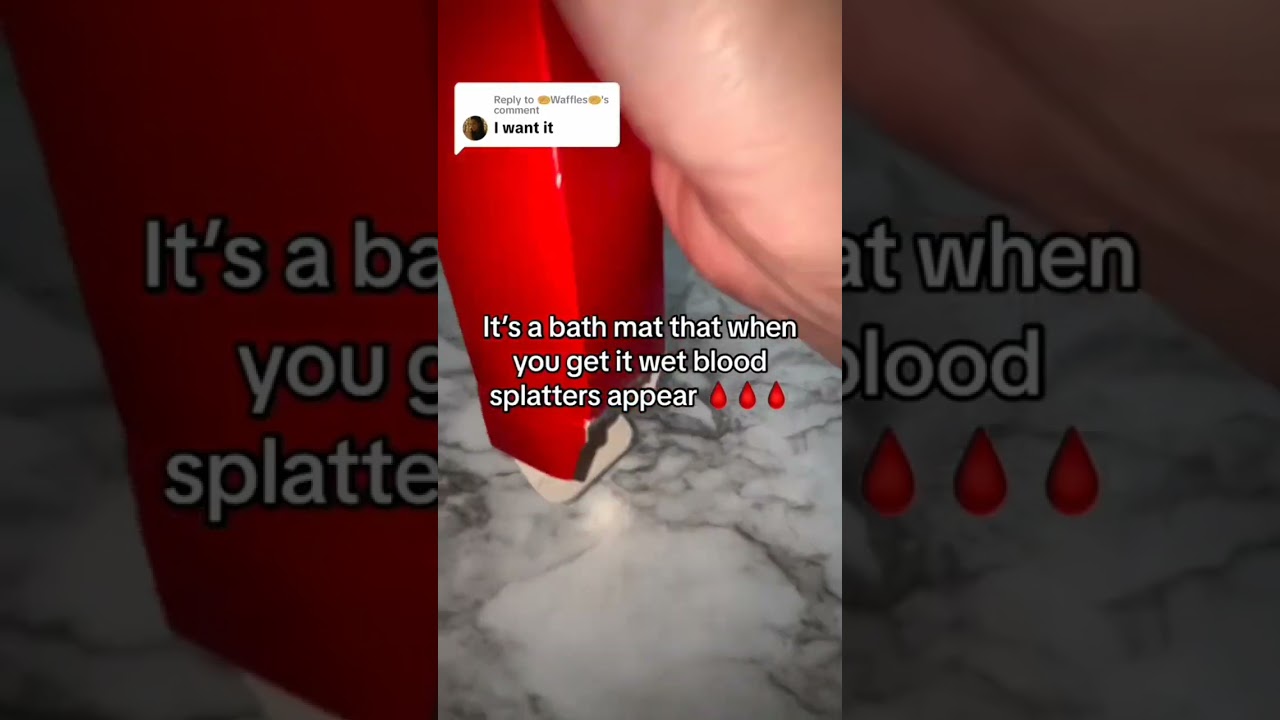 Halloween gift idea #thebloodybathmat#thebloodsplatmat #halloween #horrortok #haloweendecorations