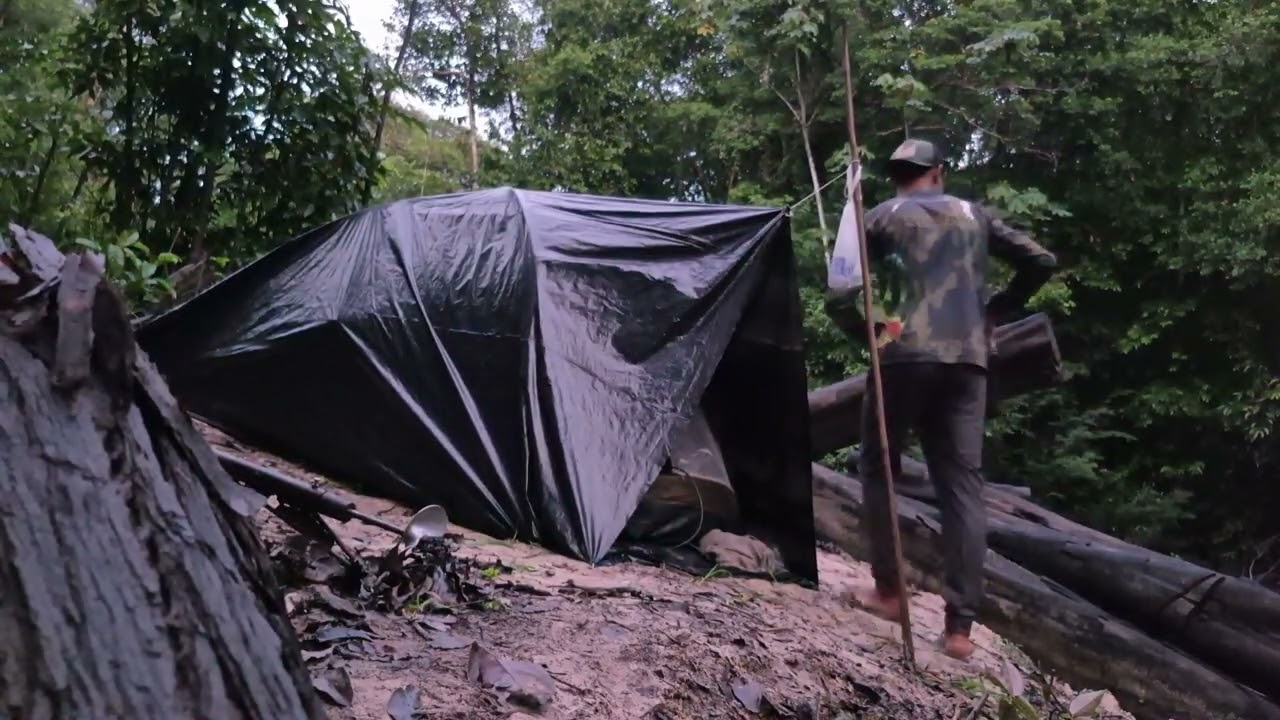 Acampamento e pesca 