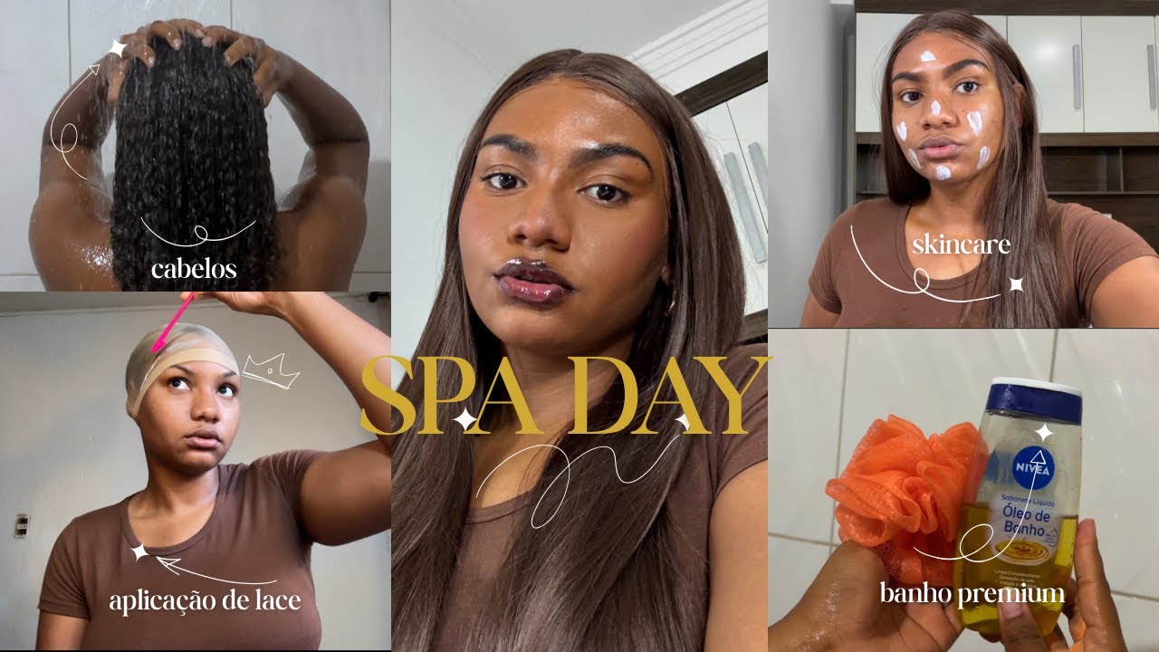 mini spa day 🫧 || autocuidado, aplicação lace da SHEIN, skin care & mais