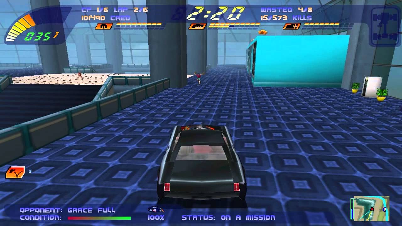 Carmageddon II - Group 6 - 01 Runway Runaway [HD] (Stainless Games) (1998)