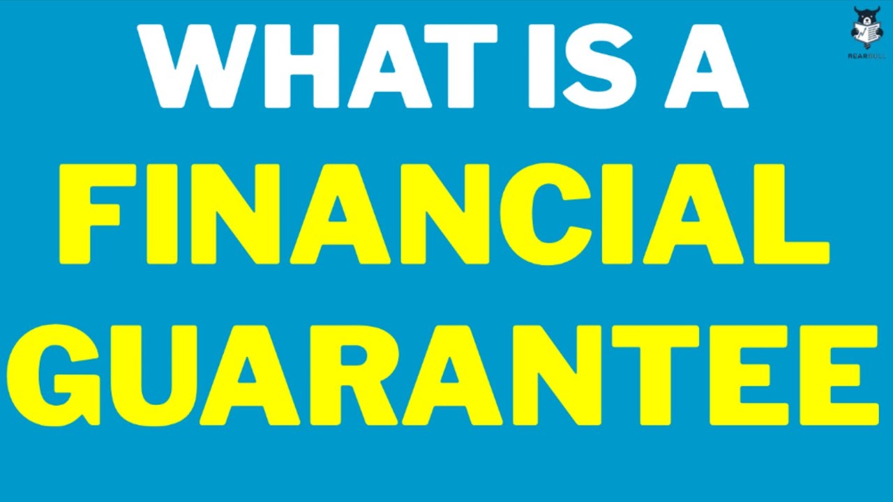 What is a Financial Guarantee | Financial Guarantee Meaning Example