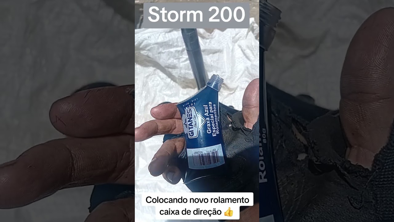 Colocando rolamento caixa de direção storm 200 