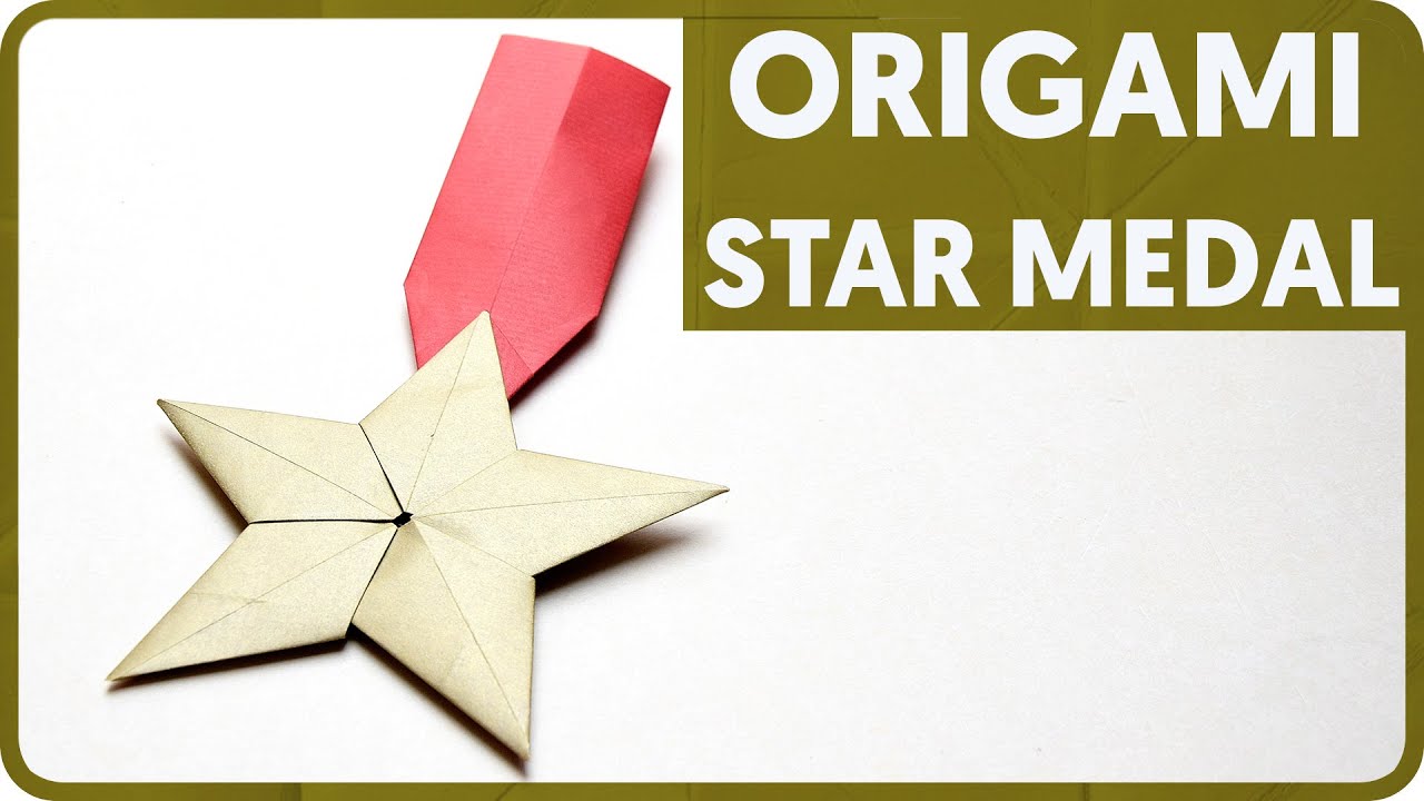 Origami Five Unit Star Medal  (Yamaguchi Makoto)