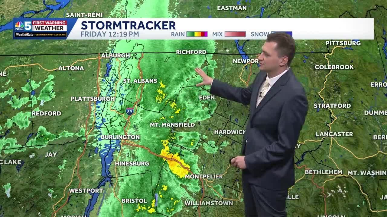 Showery weather continues into the weekend, staying chilly (10-24-25)