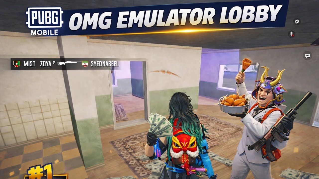 😱❤️Emulator lobby and crazy chicken dinner must WACTH full video 