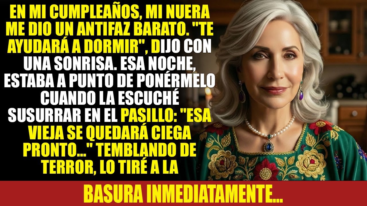 Mi nuera me regaló un antifaz de 100 pesos para dormir mejor. Lo acepté y...
