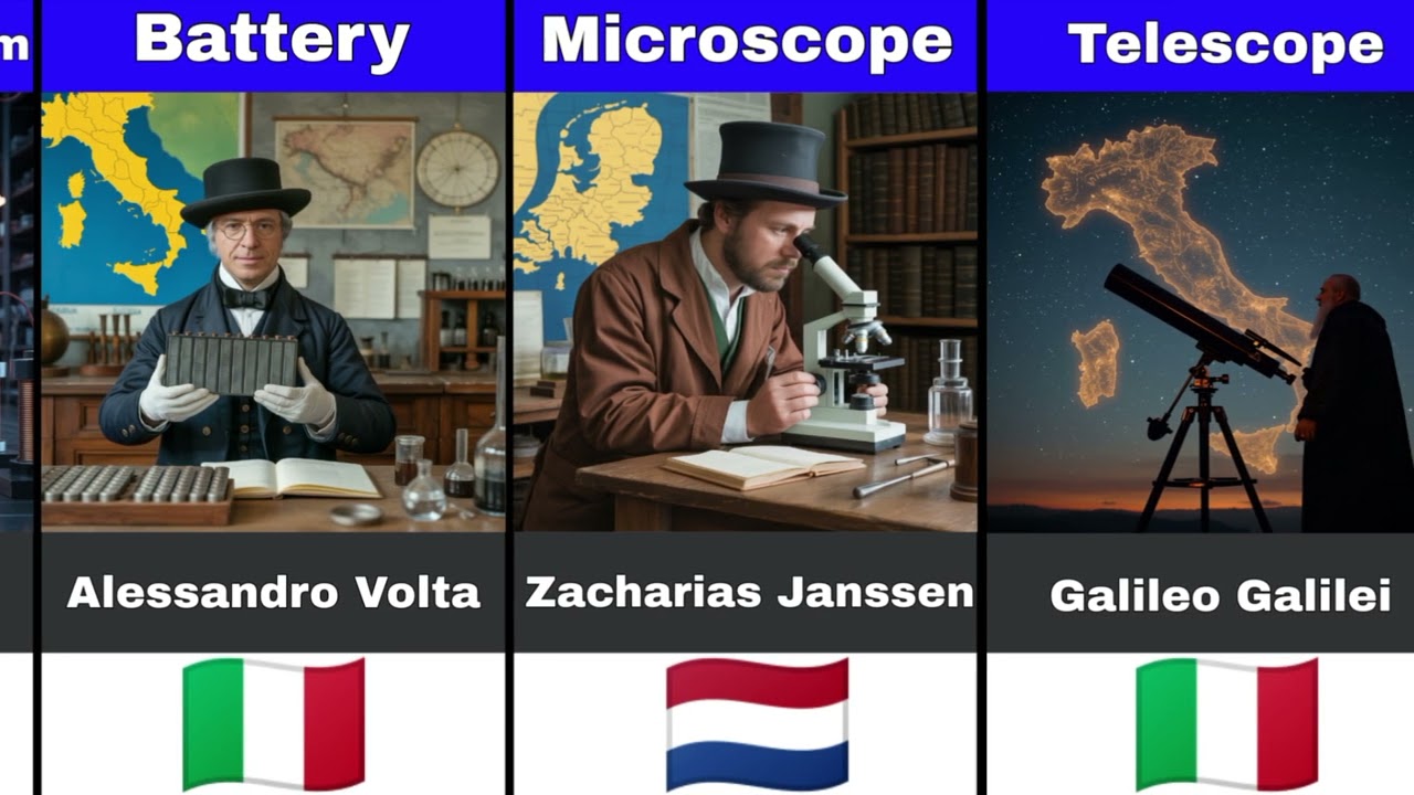 Top 50 Greatest Inventions and Their Inventors | World Changing Innovations Data Comparison