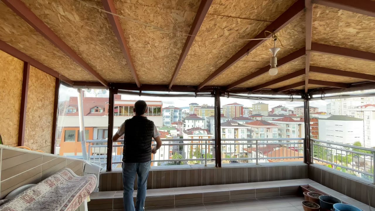 Teras şeffaf kapama,