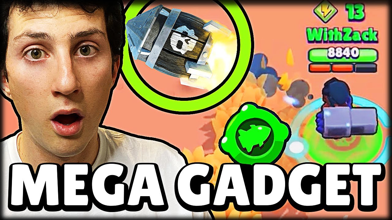 DOBLE KILL CON EL NUEVO MEGAGADGET DE BROCK *MEGACOHETE* en Brawl Stars - WithZack