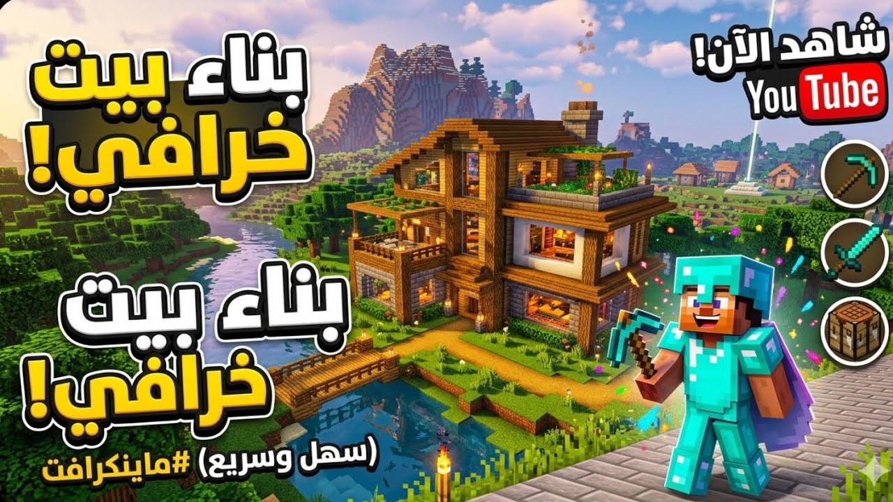 Minecraft_ سلسله الثانيه بناء البيت