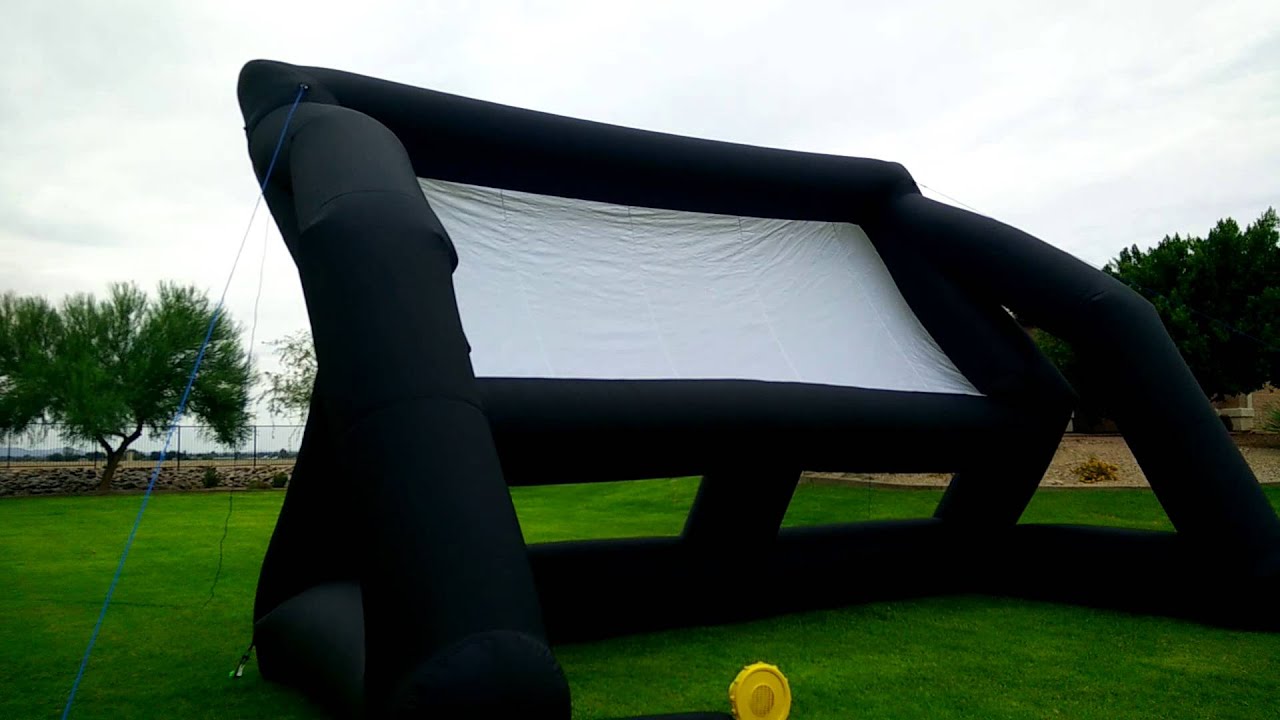 Setting up an Infl8 Inflatable Outdoor Movie Screen