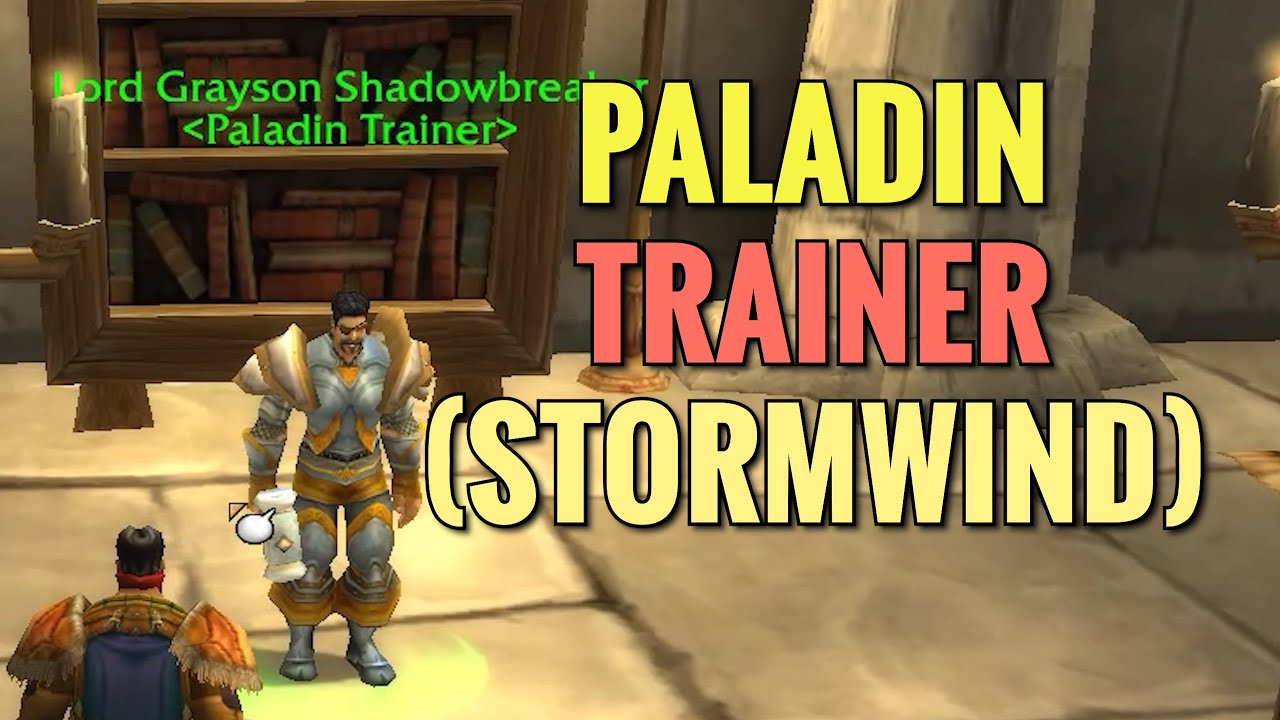 Stormwind Paladin Trainer (WoW Classic)