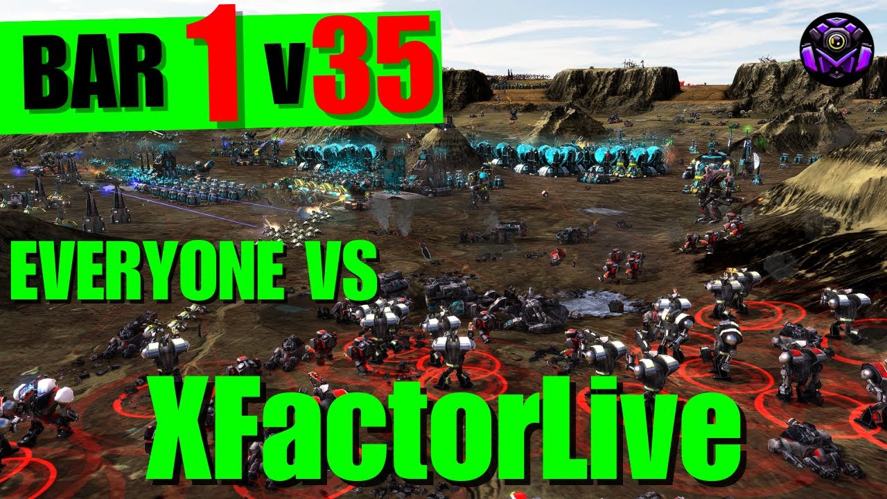 MOST LEGENDARY RTS CHALLENGE EVER | XFactorLive Vs 35 | Beyond All Reason
