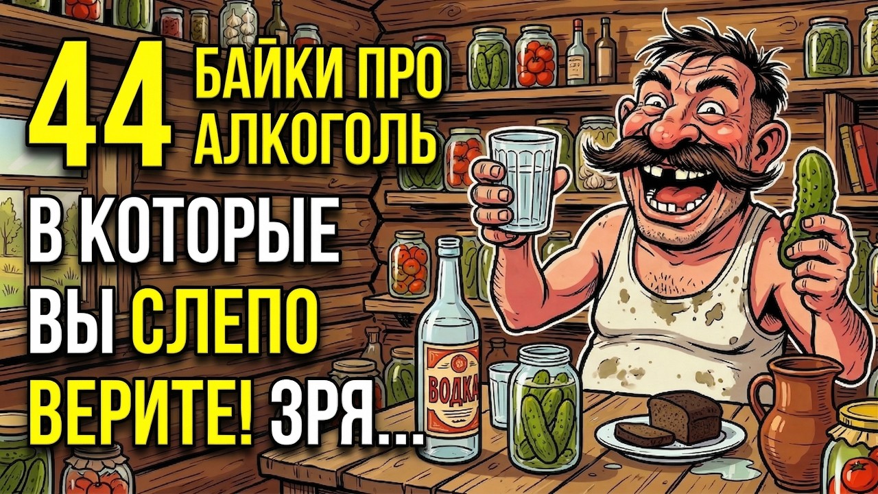 44 байки про АЛКОГОЛЬ, в которые люди до сих пор СЛЕПО ВЕРЯТ