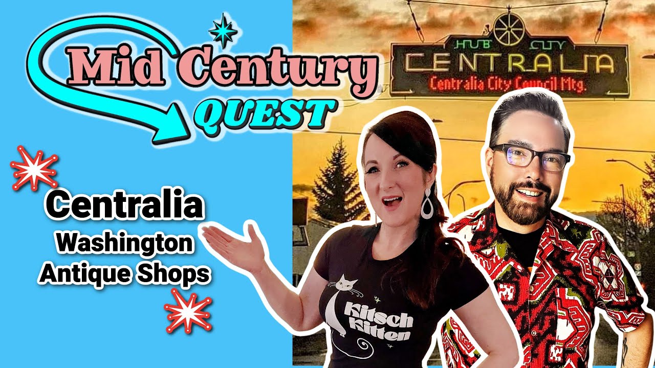 Exploring Mid Century Antiques [Centralia Washington] Thrifting Hunt Haul MCM