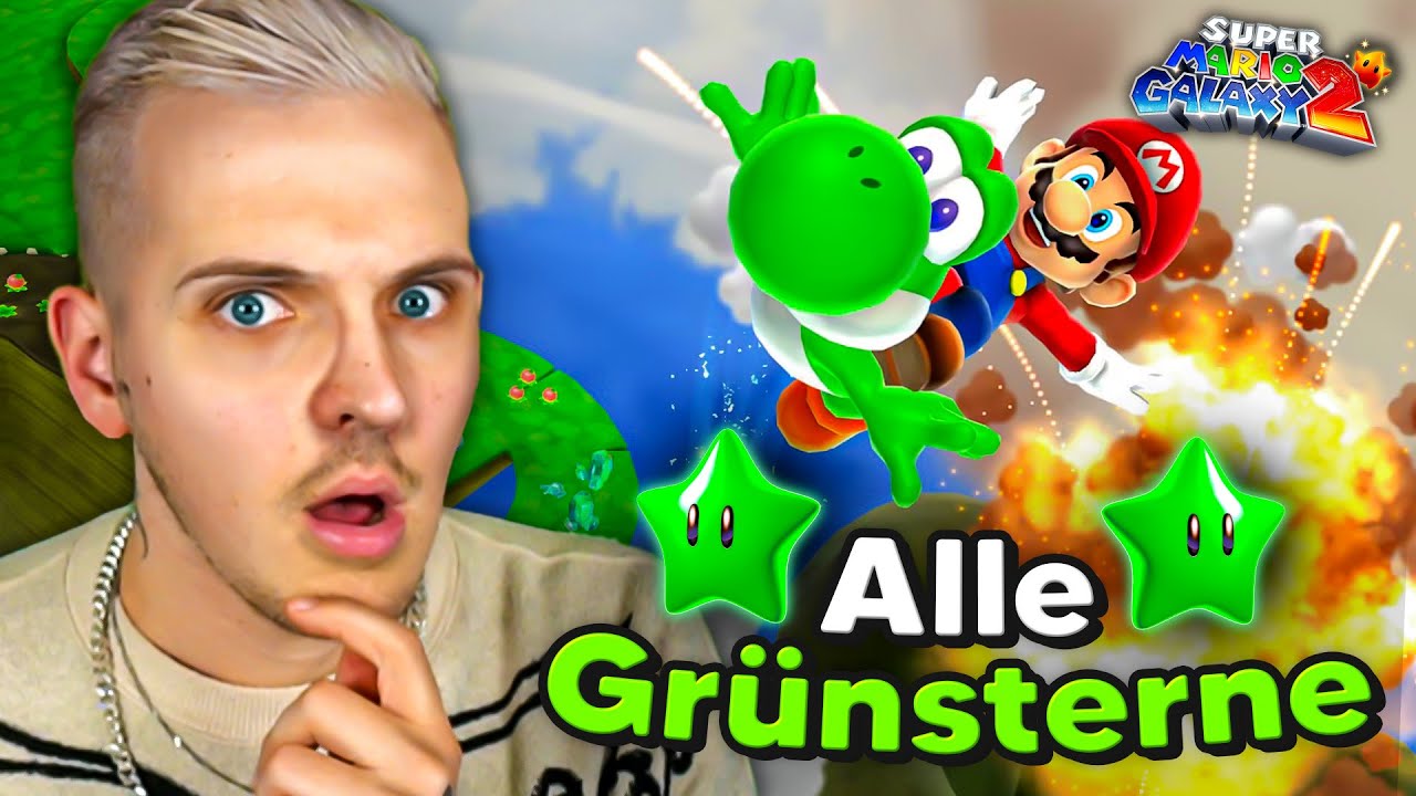 Huebi sammelt ALLE GRÜNSTERNE in Mario Galaxy 2!