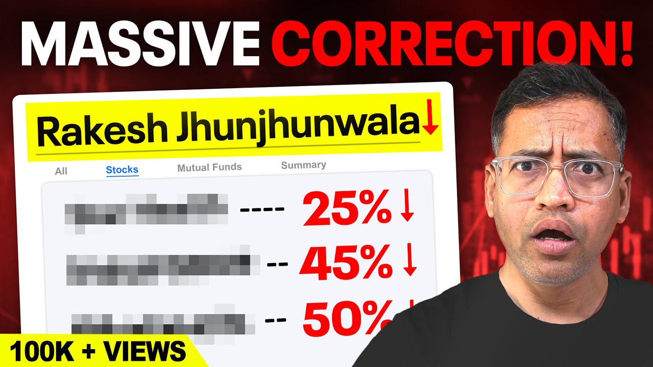MASSIVE Correction in 3 Stocks From Rakesh Jhunjhunwala Portfolio - Rahul Jain #stocks