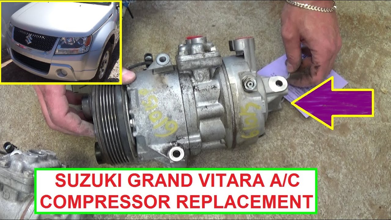 How to Remove and Replace the Air Conditioner Compressor on Suzuki Grand Vitara  A/C Compressor