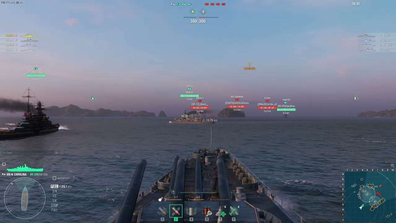 World of Warships Carolina BRAWLS to INSANE Complete Victory!