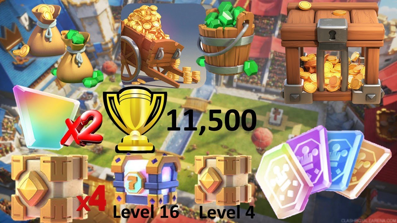 Claiming a Full Free Pass Royale at 11,500 Trophies | It's a scam