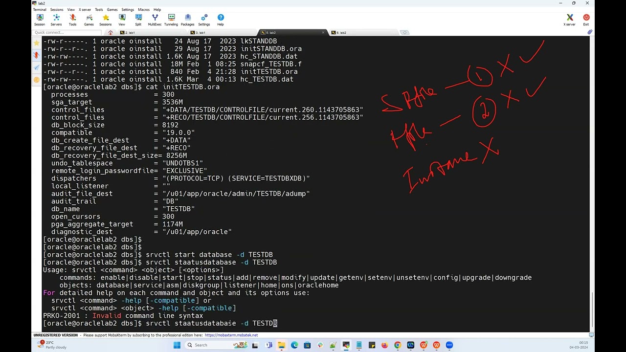 Spfile Missing - Create spfile from pfile || Oracle Restart