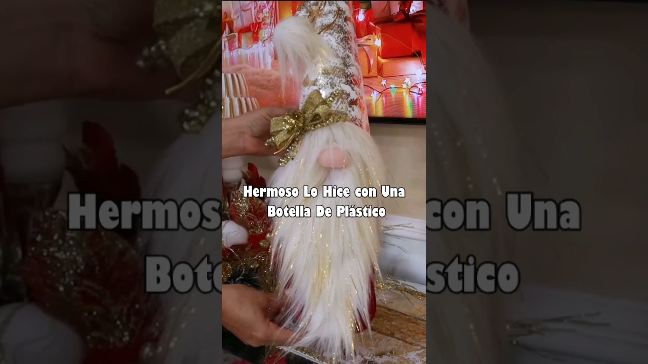 INCRE&Iacute;BLE 😱IDEA CON RECICLAJE /GNOMO NAVIDE&Ntilde;O #trending
