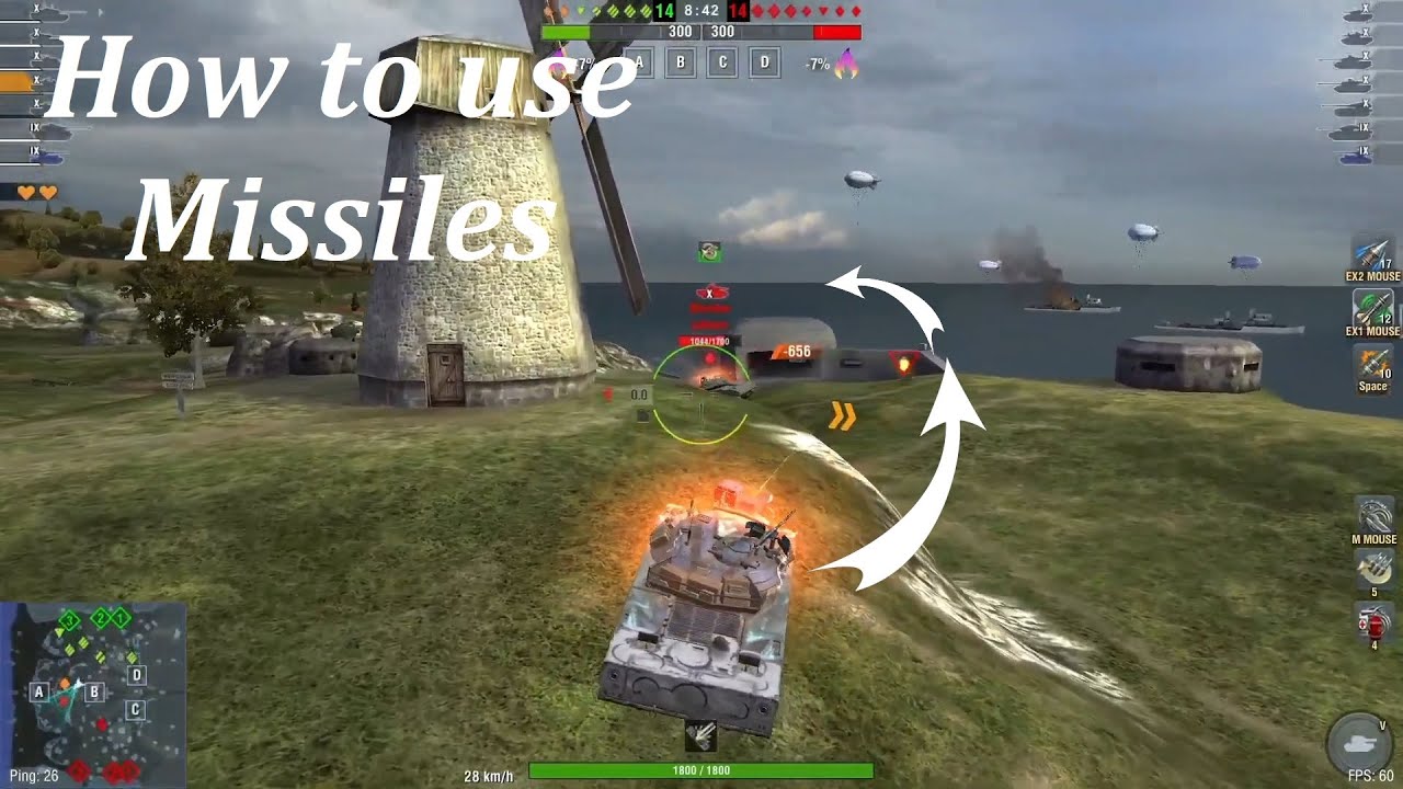 👉 How to use missiles (ATGMs) in Sheridan Missile! 🔥 World of Tanks Blitz Tips